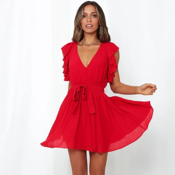 Hello Molly Dresses & Skirts - Hello Molly Red Read Your Texts Dress